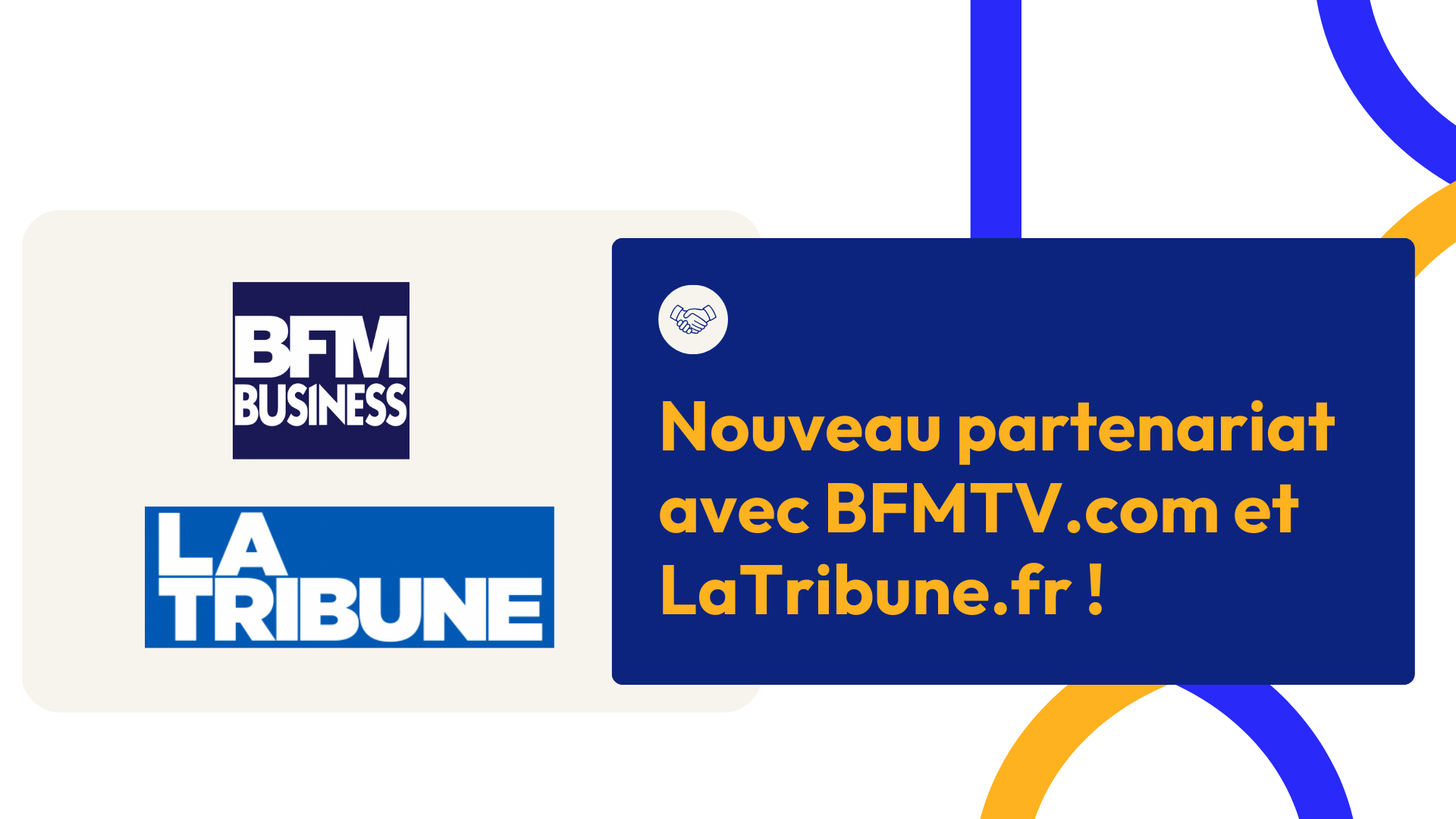 Medialex, représentation visuelle des nouveaux partenariats BFMTV et LaTribune